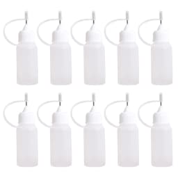 10 pcs Drip Glue Needle Bottle for Epoxy Resin Mold Plastic Squeeze Bottles With Syringe Needle Tip DIY Crafts Tools Injection
