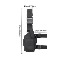 Universal Drop Leg Holster Thigh Platform Tactical MOLLE Gun Holster for Hunting Paintball Panel with Adjustable Molle Straps