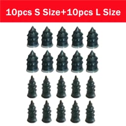 20PCS Rubber Self-tapping Screws For Tire Repair Silicone Car Screw Tyre Plug Repair Rubber Cement Screws Tire Repair