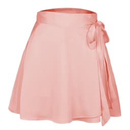 Elegant Stylish Summer Solid Color Midi Skirt High Waist Fashion One Piece Tie Short Skirt Chiffon Satin Wrap Sexy Mini Skirt