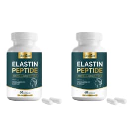 Advanced Marine Elastin Peptides 1000mg Capsules for Skin Firmness Support Beauty Wellness Formula Daily Supplement 60 Capsules