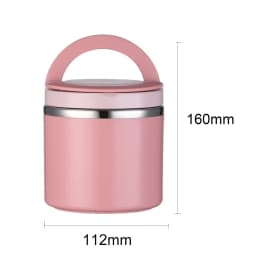 630ml Lunch Box Food Containers Stainless Steel Large Capacity Snack pink Box Container for Outing Camping Traveling