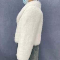 Women's Winter Fur Coat round Neck Design Fox Large Lapel Short Top Elegant Warmth for Cold Weather