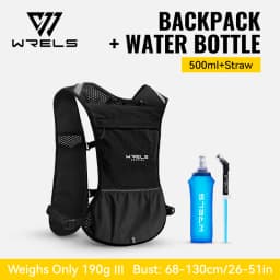 WRELS Hydration Backpack Water Bladder with Water Bladder Hydration Vest Backpack for Men Women for Marathon Trail Cycling Hikin