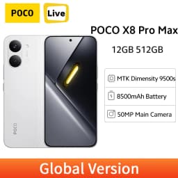 POCO X8 Pro Max 256GB 512GB Cellphone 6.83" 1.5K 120Hz Display Dimensity 9500s NFC 8500mAh 100W HyperCharge 50MP Global Version