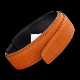 No Buckle Luxury Ultra-thin Pointed New Mens Litchi Grain Holes Belt Brand Male Genuine Two Sides Strap Jeans Belts 3.2/3.8cm