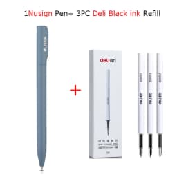 Nusign Gel Pen Neutral Pens Pучка Caneta Rotary Switch Smooth 0.5MM Black Ink Writing for Office School Cute Stationery