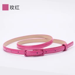 Women's Candy Color PU Leather Belt Bright Color Decorative Fine Leather Waist Belt Wholesale