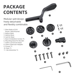 CYCLAMI Bike Mount Extender Sports Camera GoPro Headlight Bicycle Computer Bracket for Garmin Bryton Wahoo Cycling Accessories