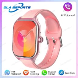 2026 New Smart Watch For Android IOS 2.01Inch Color Screen Bluetooth Call Blood Oxygen/Pressure Monitoring SmartWatch Women HT30