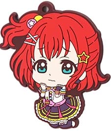 Love Live Sunshine Anime Lovelive Aqours Yoshiko Ruby Chika Hanamaru Dia Kanan Mari Game PVC Keychain