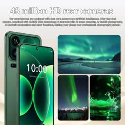 K-Touch Hot Smartphone 5G For M18 Pro Max Mobile Phones 22G+2TB Cheap Cell Phone Android Unlocked 7800mAh Battery 5G Dual Sim Card 48MP+16MP 7.3 Inch HD Full Display Face Recognition Android 15 Cell Phone