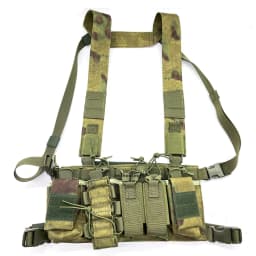 Tactical D3 Chest Rig Bag Radio Harness Front Pouch Holster Military Vest Rig Bag Adjustable Functional Two Way Radio Pouch