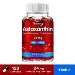 Astaxanthin 24mg - Promotes Cardiovascular Health & Accelerates Metabolism Supporting Eye, Joint & Skin Health