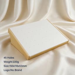 Right Grand High Quality Black Fiberboard Leather Display Stand for 14G 16G Threaded and Threadless Piercing Body Jewelry