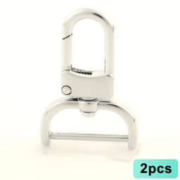 2pcs Detachable Snap Hook Swivel Clasp for Purse Bag Making, Purse Strap Hardware for Replacement Purse Keychain Hardware