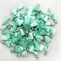 100/50Pcs 20mm Mini Metal Hanging Ring Tassel Trim Pendant DIY Craft Jewelry Handmade Earrings Decor Materials Fringe Trim