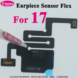 Earpiece Sensor Proximity Flex Cable Light for iPhone 16 Pro Max 15 Plus 14 17 Pro Mic Ear Speaker Microphone Repacement