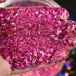50g Holographic Mixed Hexagon Shape Chunky Irediscent Nail Art Glitter Flakes Laser Sparkly Sequins Slices Nail Art Decoration