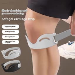 1/2Pcs Silicone Patella Tendon Knee Straps Flexible Lightweight Knee Support Protector Breathable Elastic