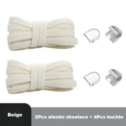 1Piar Rubber Band for Laces Elastic Laces Sneakers Shoelaces Without Ties End Locks College Style Shoestring Shoes Accessories