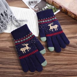 New Solid Color Touch Screen Knitted Gloves For Women Men Winter Outdoor Cycling Warm Knitted Gloves Unisex Daily Wear Touch