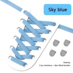 1 Pair New No Tie Shoe Laces Flat Elastic Shoelaces Quick Safety Kids Adult Shoelace Outdoor Leisure Sneakers Shoe Accessories