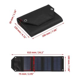 100W Foldable Solar Panel 5V USB Portable Folding Bag Battery Charger for Phone Outdoor Camping Waterproof Power Bank Battery