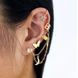 12PC Creative Gold Color Leaves Clip Earrings for Women Men Simple C Ear Cuff No Piercing Ear Ear Clip Set Trend Jewelry Gift