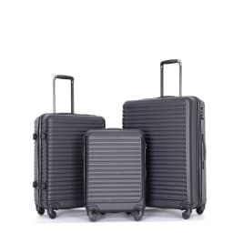 Travelhouse Hardshell Suitcase ABS+PC Luggage Sets Lightweight Durable Suitcase with TSA Lock,3-Piece Set (20/24/28)
