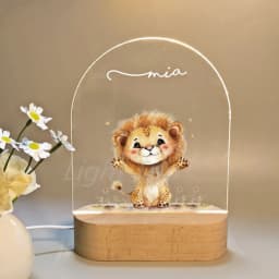 Personalized Children Animal Lamp Custom First Name 3D Night Light For Baby Kids Bedroom Home Decoration Birthday Christmas Gift