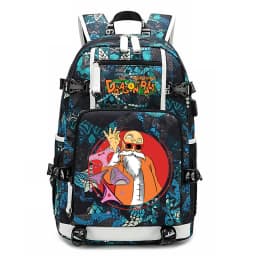 Dragon Ball Z Anime Print Student Backpack Large Capacity Casual Daypack for Kids Teen Boys Girls School Travel