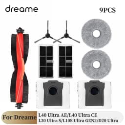 For Dreame L40 Ultra AE Vacuum Cleaner: L10S Ultra Gen2 Mops, Filters, Dust Bags, and Side Brushes