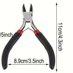 8pcs/set,2pcs/set Blck Making Tool Set, Includes Round Nose, Pointed Nose, and Wire Cutters, Non-Serrated Pliers for Beginners