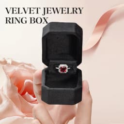 TAIMY Mini Black Velvet Ring Box Personalized Jewelry Case Custom Logo Marry Me Ring Box Marry Engagement Ring Box Jewelry Case
