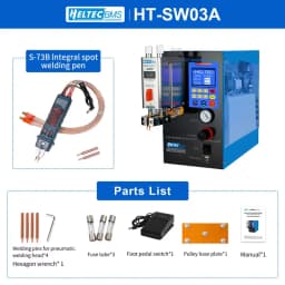 Heltec 21KW 36KW 42KW Capacitor Storage Battery Spot Welding Machine/Portable Small Spot Welder LED Display 0.5mm Thickness