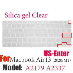 For Macbook Air13 M1 Chip Keyboard Cover Laptop Silicone Protective Film For Macbook A2337 13.3Air Keyboard Cases Release 2020