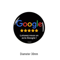 French Writing NFC Google Review Stand Plaque Display Boost Your Google Reviews Simple Quick Link to Review