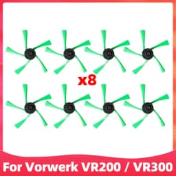 Fit For Vorwerk VR200 / VR300 Vacuum Cleaner Replacement Spare Parts Main Rubber Rolling Brush Side Spin Brushes Hepa Filter Set
