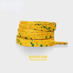 Ink Splatter Shoelace Shoelaces for Sneaker Flat Gilding Printing Colorful Splash Ink Hand-painted Basketball Shoe Laces