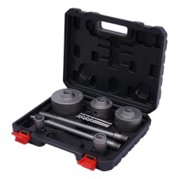 9 Pcs Concrete Drill Bit Set Diamond Hole Saw Cement Brick Full Kit 330-350mm Cutting Depth W/ 30/40/68/80/100mm Diameter