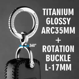 Luxury Titanium Car Key Chain Men Keychain Lightweight EDC Spin Key Ring Holder Buckle Male Father's Day Gift Jewelry Wholesale
