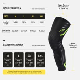 2PCS Separate Anti-Collision Knee Pad – Dual weight-bearing protection for knee cap & calf. Shock absorption + enhanced safety. For basketball, running & gym.