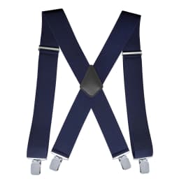 Heavy Duty Big Size Suspenders for Men Work Outdoor 2 Inch Wide X Back 4 Strong Clips Adjustable Elastic Trouser Braces Straps