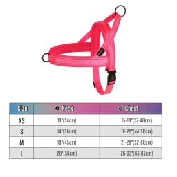 Nylon Dog Harness No Pull Dog Harnesses Vest Soft Padded Pet Walking Vests Harnesses Durable For Small Medium Large Dogs Pug