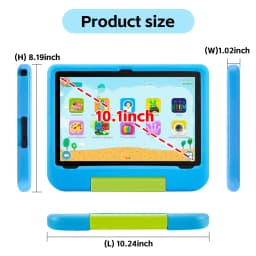 Kids Tablet, 10.1-inch Children 2026 Android 16 Tablets with Eye Protection Screen, 8GB(3+5GB) RAM 32GB Storage, 5000mAh Battery