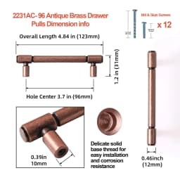Antique Solid Zinc Alloy Cabinet Pull Furniture Handle Furniture Handle & Knob Drawer Wardrobes Kitchen Handle