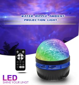 Aurora Projector LED Lamp Remote Control USB 5V Starry Projector Night Light Color-Changing for Room Decor Kids Birthday Gifts