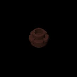 Gobricks GDS-1436 Plate, Round 1 x 1 with Flower Edge (5 Petals) compatible with lego 24866 pieces of children's DIY
