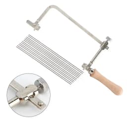 Adjustable Mini Hand Saw U Type Steel Saw Bow 12 Saw Blade for Jewelry Woodwork Craft Cutting Tools Hand Tool Set for Jeweler